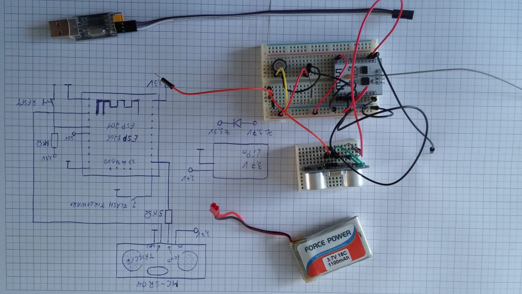 ESP8266-ESP201-Schaltung